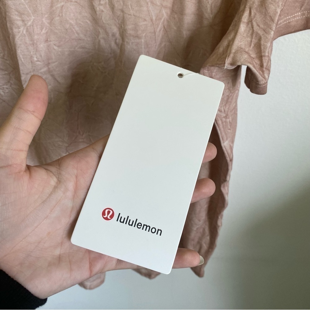 Nwt 🆕 Lululemon Love Crew T-Shirt in Summit Wash Smoky Topaz • US 8 - Picture 11 of 13